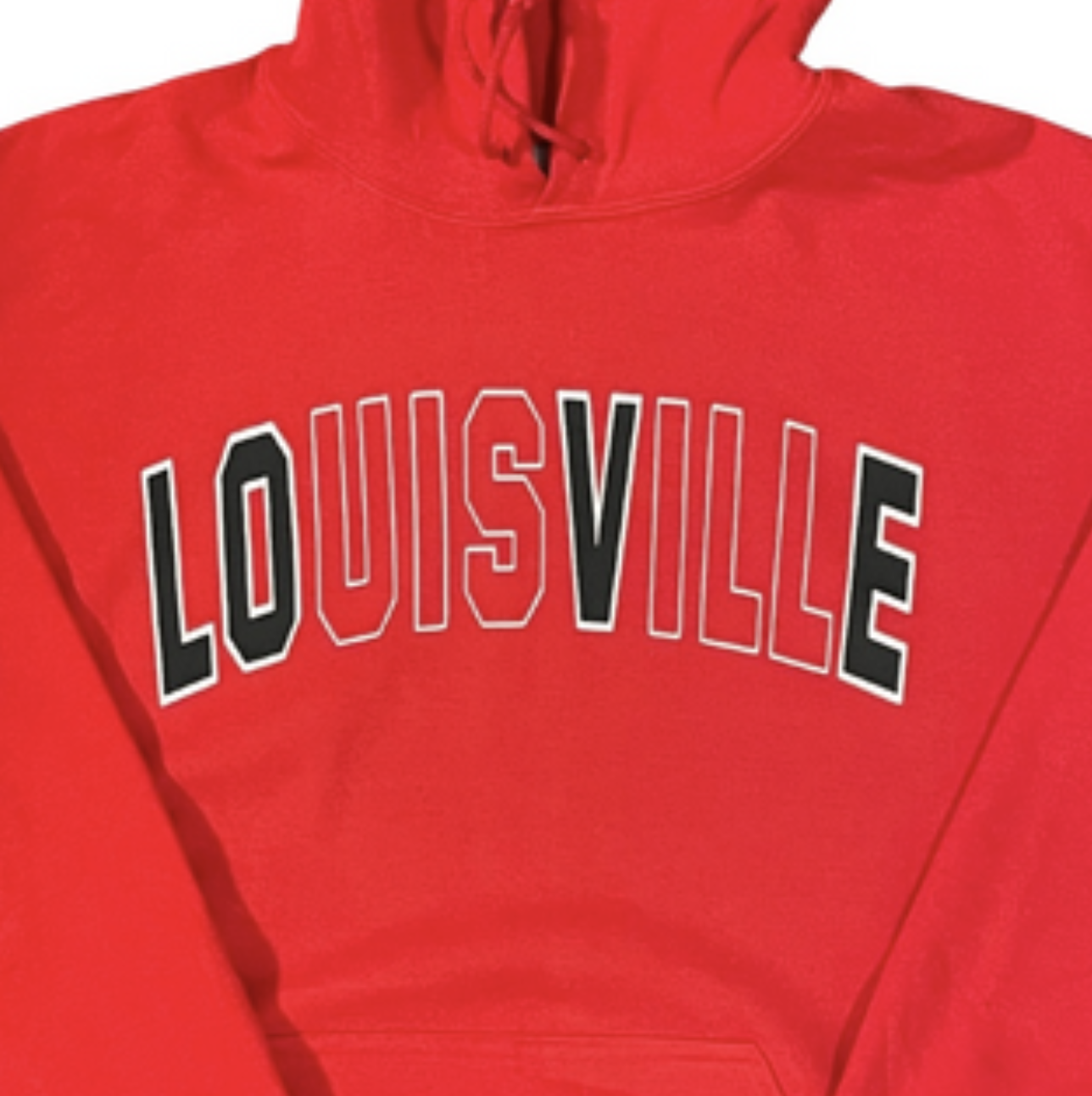 red louisville hoodie